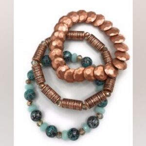 🩵NWOT Premier "Prestley" Multi Set of 3 Bracelets